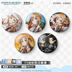 Sword art online anime pin 75mm