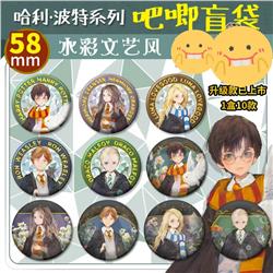 Harry Potter anime pin 10 pcs a set