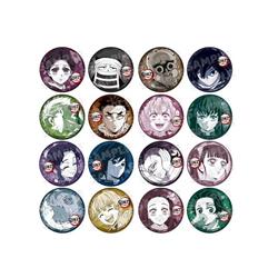 Demon slayer kimets anime pin 16 pcs a set