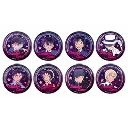 Detective Conan anime pin 8pcs a set