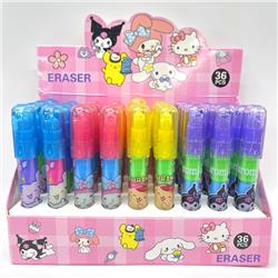 Kuromi anime eraser 36 pcs a set