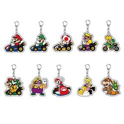 Super Mario anime keychain