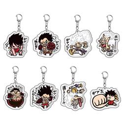 One Piece anime keychain