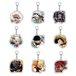 One Piece anime keychain