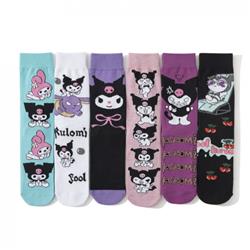 Kuromi anime socks