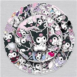 Kuromi anime waterproof stickers 50pcs a set