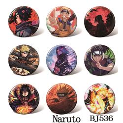 Naruto anime pin 58mm set