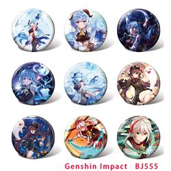 Genshin Impact anime pin 58mm set