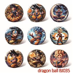 Dragon ball anime pin 58mm set