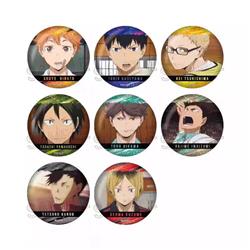 Haikyuu anime pin 8pcs a set