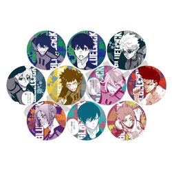 Blue Lock anime pin 10pcs a set