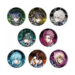 Blue Lock anime pin 8pcs a set