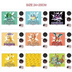 Pokemon anime Mouse pad 20*24cm price for 5 pcs