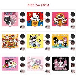 Kuromi anime Mouse pad 20*24cm price for 5 pcs