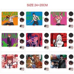 chainsaw man anime Mouse pad 20*24cm price for 5 pcs