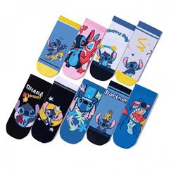 stitch anime socks 5 pcs a set