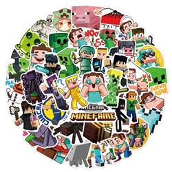 Minecraft anime waterproof stickers 50pcs a set
