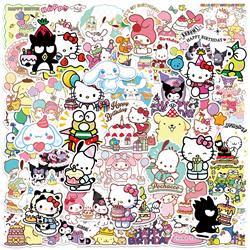 Kuromi anime waterproof stickers 50pcs a set