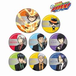 hitman reborn anime pin 8pcs a set