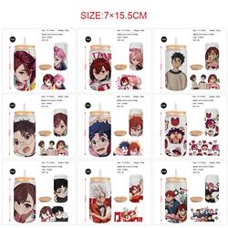 dandadan anime glass cup 450ml