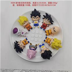 Dragon ball anime figure 6-8cm 9pcs a set in bags