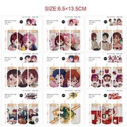 dandadan anime glass cup 350ml