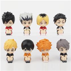 Haikyuu anime figure 6-6.5cm 8pcs a set in bags