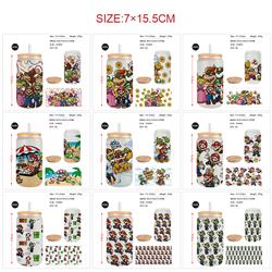 Super Mario anime glass cup 450ml