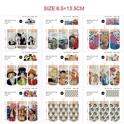 One Piece anime glass cup 350ml