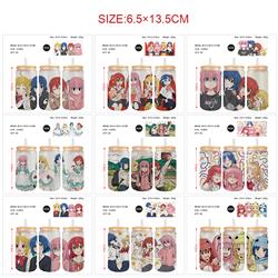 Bocchi the rock anime glass cup 350ml
