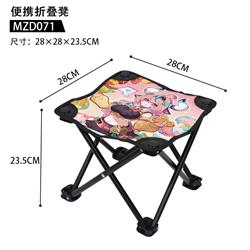 Genshin Impact anime folding stool