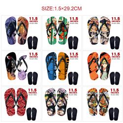 Naruto anime flip flops shoes slippers a pair