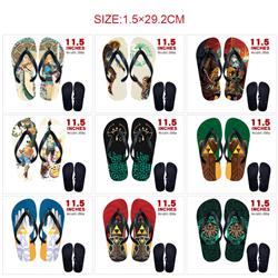 The Legend of Zelda anime flip flops shoes slippers a pair