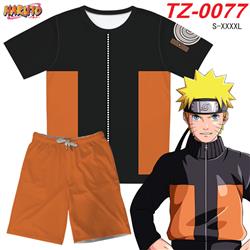 Naruto anime T-shirt+shorts