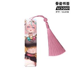 Genshin Impact anime bookmark