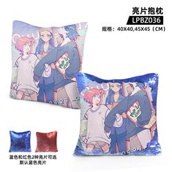 Gundam anime sequin pillow cushion 45*45cm
