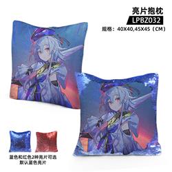 Arknights anime sequin pillow cushion 45*45cm