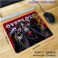overload anime mouse pad 30*25*0.3cm（lockrand）