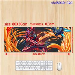 Gundam anime mouse pad 80*30*0.3cm（lockrand）