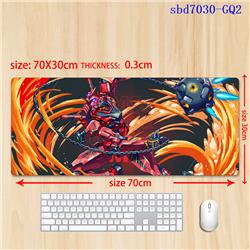 Gundam anime mouse pad 70*30*0.3cm（lockrand）