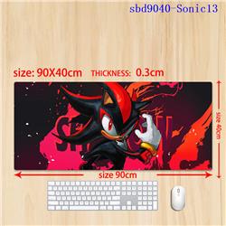 Sonic anime mouse pad 90*40*0.3cm（lockrand）