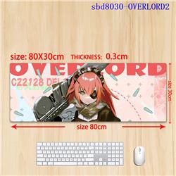 overload anime mouse pad 80*30*0.3cm（lockrand）