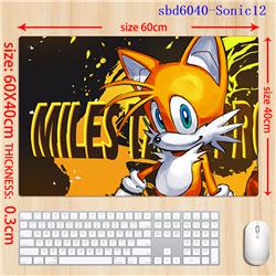 Sonic anime mouse pad 60*40*0.3cm（lockrand）