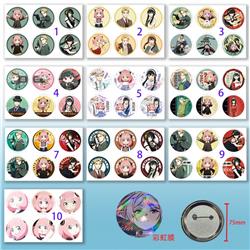 SPY×FAMILY anime pin 6pcs a set 75mm