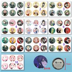 SPY×FAMILY anime pin 6pcs a set 75mm