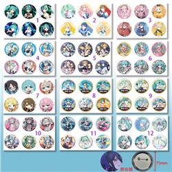 Hatsune Miku anime pin 6pcs a set 75mm