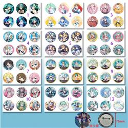Hatsune Miku anime pin 6pcs a set 75mm