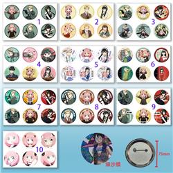 SPY×FAMILY anime pin 6pcs a set 75mm