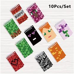 Minecraft anime notebook 6*10cm 10pcs