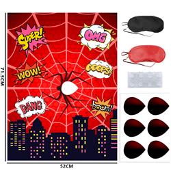 spider man anime poster sticker game set